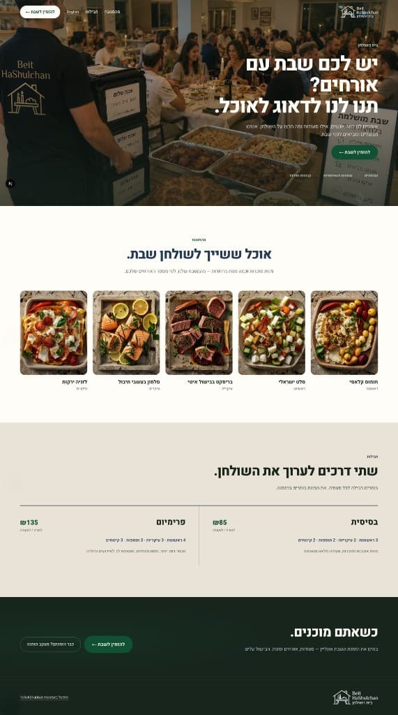 כך הלקוחות שלכם רואים את ההזמנה.
